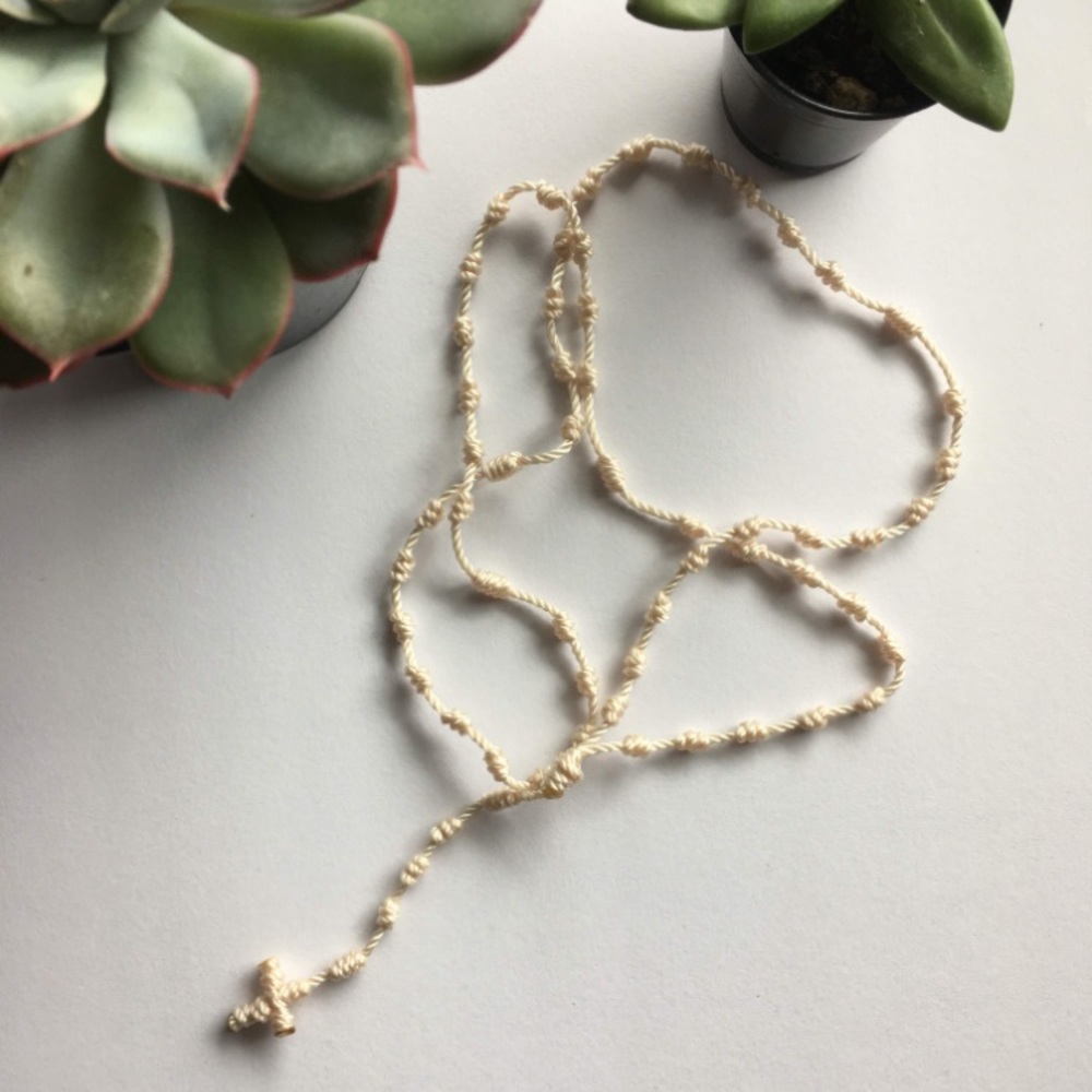 Handmade Rope Rosary! Catholic rosary bracelet!